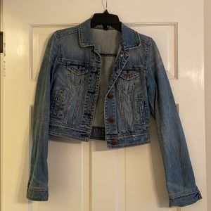 American Eagle Cropped Jean Jacket